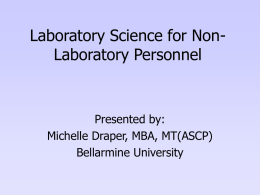 Laboratory Science for Non