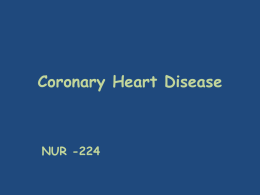 Coronary Artery Disease/Acute Coronary Syndrome