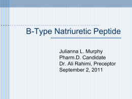 B-Type Natriuretic Peptide