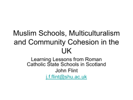 Muslim Schools, Multiculturalism and Community Cohesion in