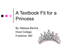 A Textbook Fit for a Princess