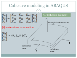 FRANC3D/ABAQUS Framework for Analysis of Interface
