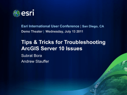 ArcGIS Server Tips and Tricks