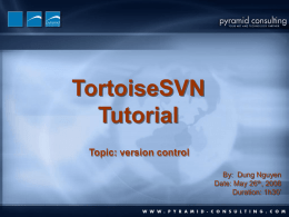 TortoiseSVN Tutorial - snorg - Social Network for Organization