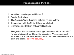 Pseudospectral Methods - uni