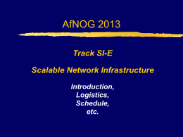 AfNOG 2013 Workshop on Network Technology - SI