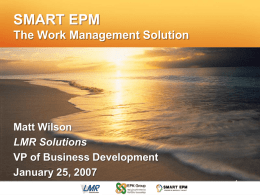 Presentation Title - EPK-Suite Portfolio Management