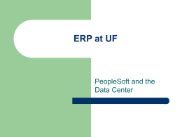 ERP at UF - University of Florida