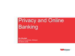 Privacy and Online Banking