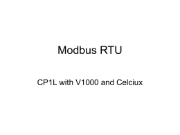 CP1L Modbus RTU
