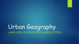 Urban Geography - Taylor High School