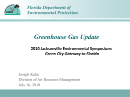 Greenhouse Gas Update