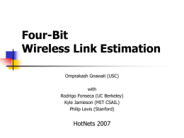 Four Bit Wireless Link Estimation