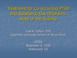 Women’s Treatment for Trauma and Substance Use Disorders