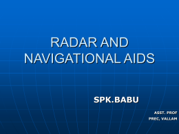 RADAR AND NAVIGATIONAL AIDS