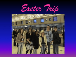 Exceter Trip - Oldham Sixth Form College
