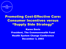 Cost Effectiveness and Quality Improvement Slides