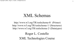 XML Schemas