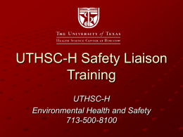 Process of UTHSCH Fire Alarm Response