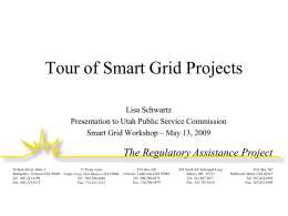 Tour of Smart Grid Projects - Utah Public Service Commission