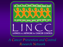 A Cancer Prevention and Control Research Network