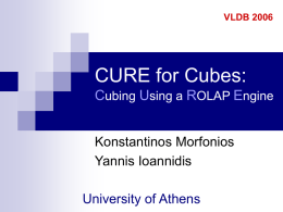 CURE for Cubes: Cubing Using a ROLAP Engine