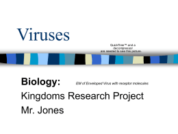 Viruses - Mr. Jones Jaguars