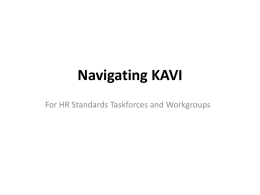 Navigating KAVI to Access Document