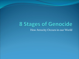 8 Stages of Genocide - Ms. Rzemien's Social Studies Site
