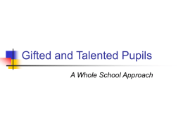 Gifted and Talented - St Paul's Way Trust School