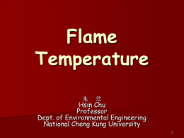 Flame Temperature - National Cheng Kung University