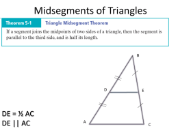 Midsegments of Triangles