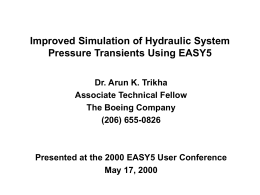 Improved Simulation of Hydraulic System Pressure