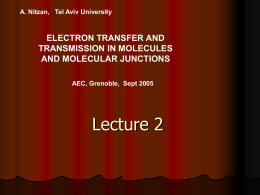Introduction to electron transport in molecular systems
