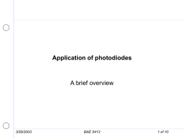 Application of photodiodes - Oklahoma State University