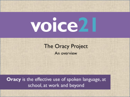 Partners for the Oracy Project