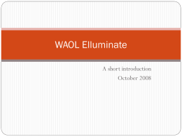 WAOL Elluminate - North Seattle College