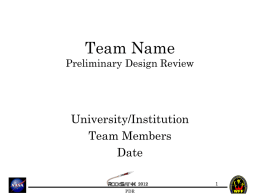 Team Name - University of Colorado Boulder
