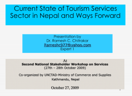 Current State of Tourism Service