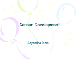Career Planning and Development