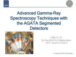 Advanced gamma – ray spectroscopy with AGATA