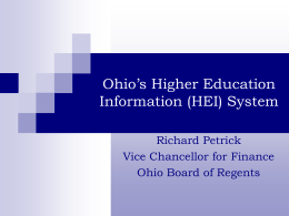 HEI/OCAN College Access Program Data Submissions