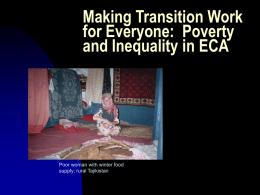 Poverty and Inequality in Transition