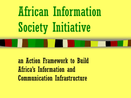 The African Information Society Initiative (AISI)