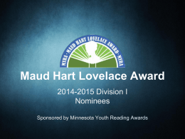 Maud Hart Lovelace Award
