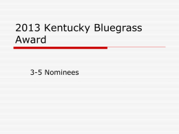 2013 Kentucky Bluegrass Award - Northern Kentucky University