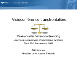 Videoconferencing in the courts