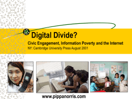 The Worldwide Digital Divide - International Institute for
