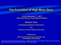 The Formation of High Mass Stars