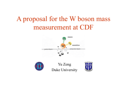 Measurement of the W Boson Mass